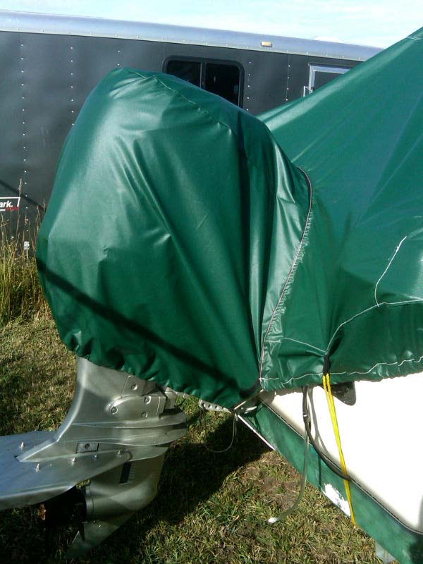 I ordered 2 yards of Aqualon and added the motor cover, it keeps the snow out of the motor well.