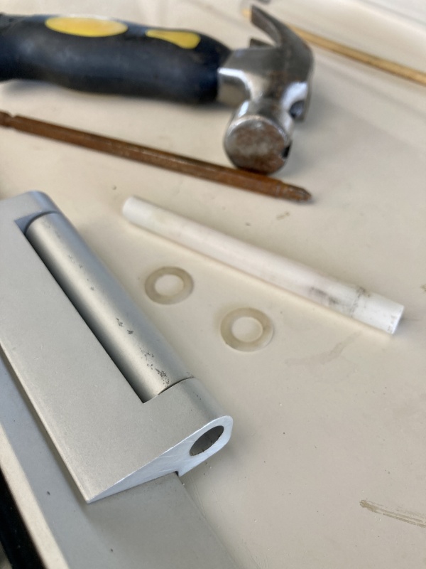 I put the hatch back together.