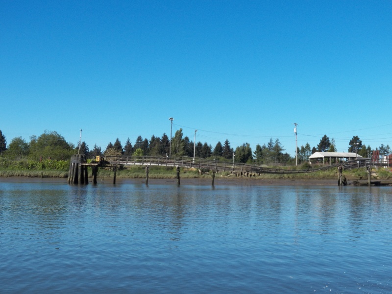I then went up the Chehalis river, where there are a lot more dilapidated waterfront structures.  Be careful walking on that middle stretch.