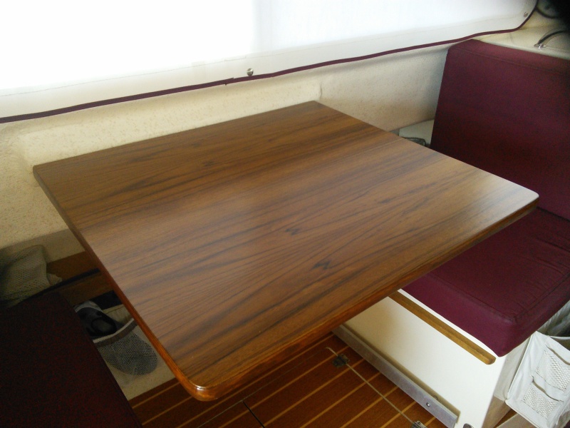 I used marine grade Teak veneer for this project.   Bought a 4'x4' piece via the Internet from "Veneer Factory Outlet."  From this sheet I cut pieces accordingly with ample leftover.  I had never done this before but found it very easy to work with.