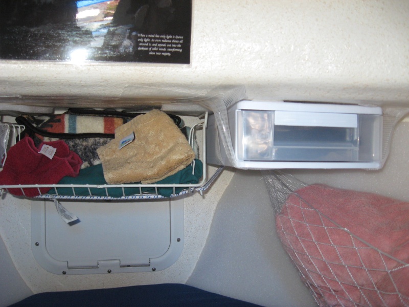 if this is a good solution, will put 1/2 inch foam (as on vee berth sides) and permanently fix to deck