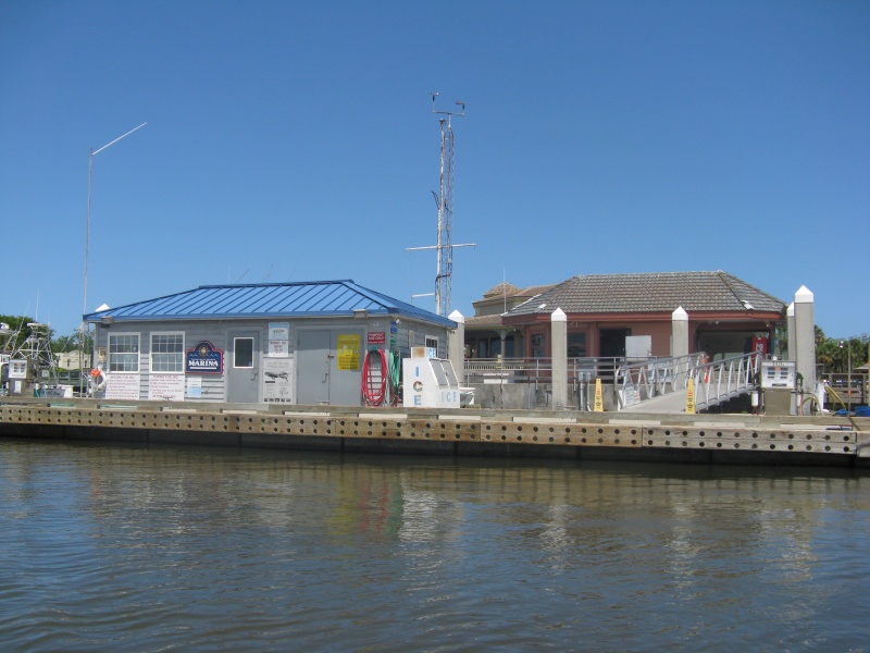 IMG 0482  Dock Master's shack and ship's store at the Fernandina Beach dock on the north end of Amelia Is, FL
