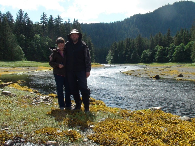 in back ground the area where bear appeared near.