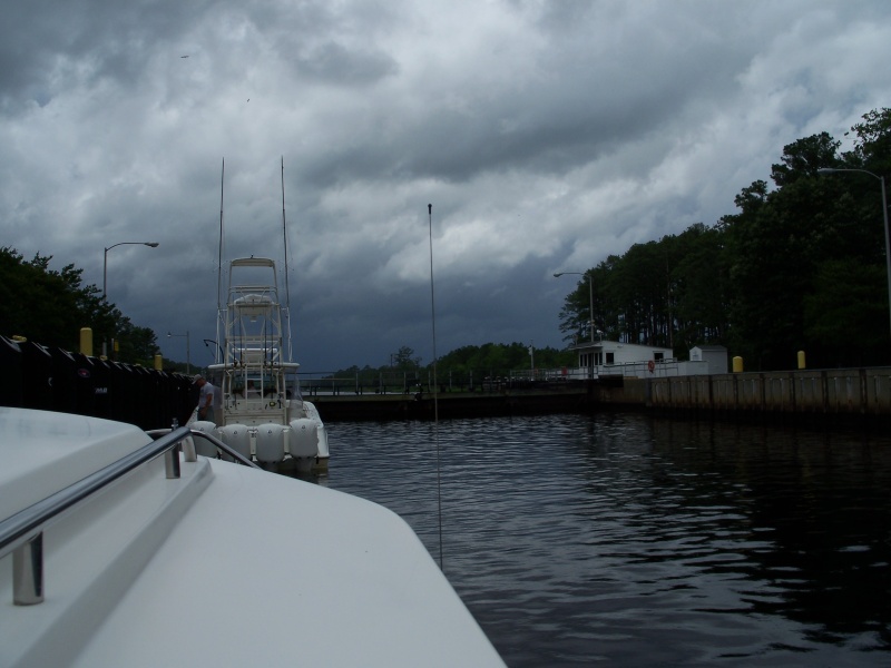 In Great Bridge Lock, ICW mm 015. Storm intensifying. Andria was mild in comparison.