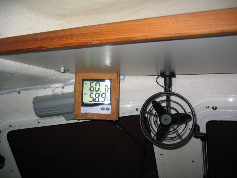 Indoor/outdoor thermometer.