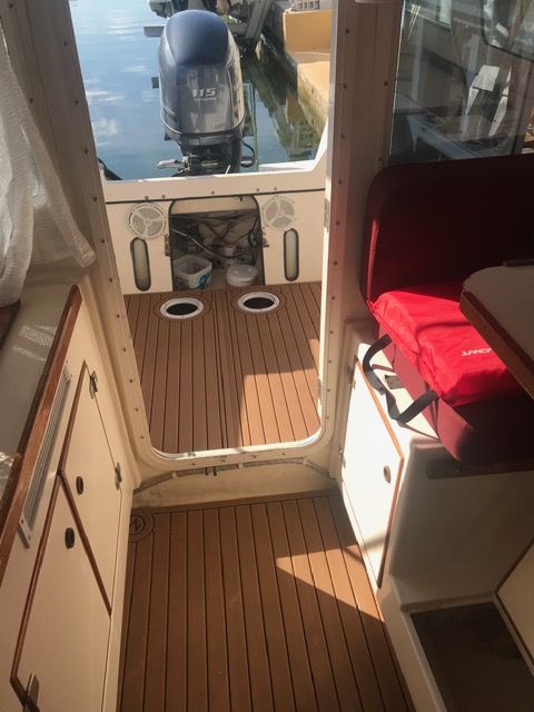 Inside looking aft
