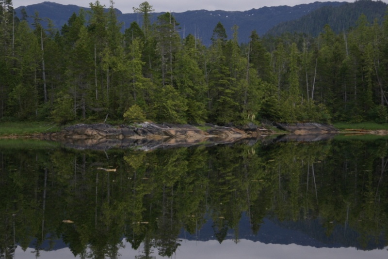 Inside Passage 2011 308  - Southbound, Hawkins Narrows, Farrant Island Cove