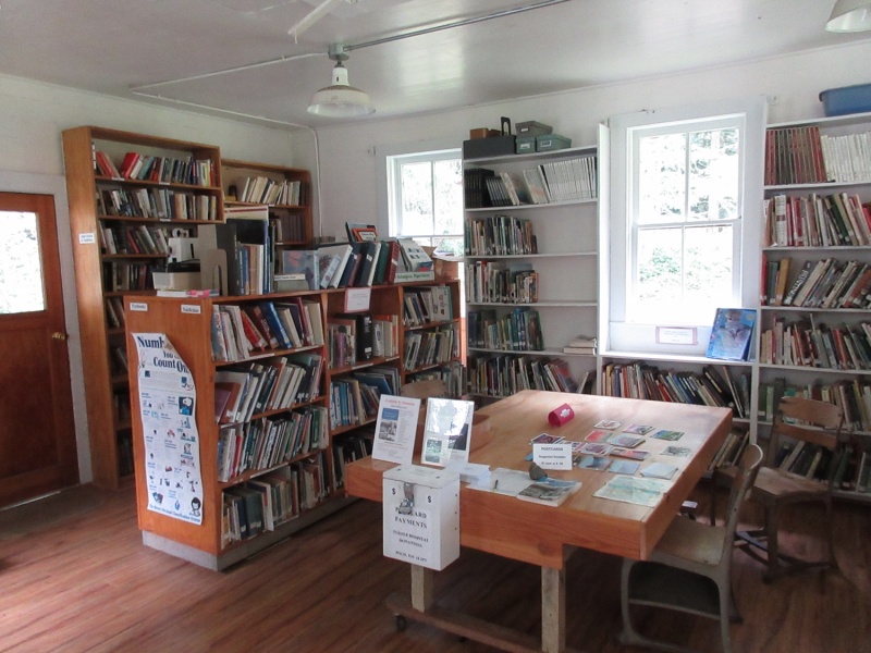 Inside the library