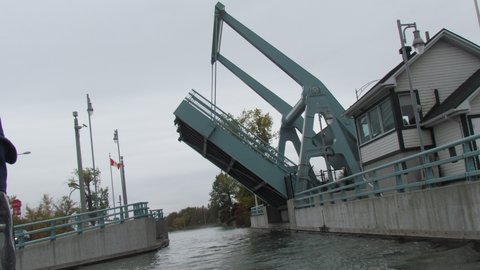 Interesting lift bridge on the Chambly canal