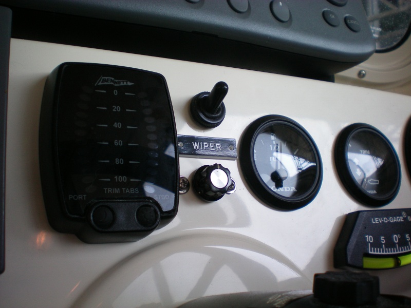 Intermittent wiper controls- \"On\" switch above and \"Delay\" potentiometer below.  The pot is a 3/4 turn type which varies the delay from 1.5 sec to 60 sec.