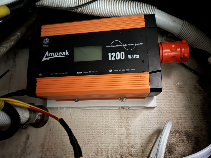 Inverter with cabin cable plugged in