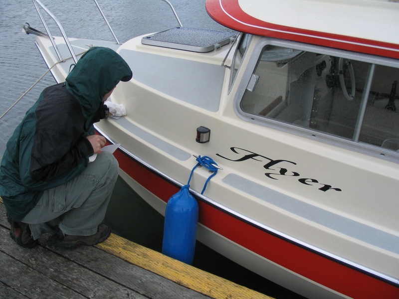 Island Flyer getting her name