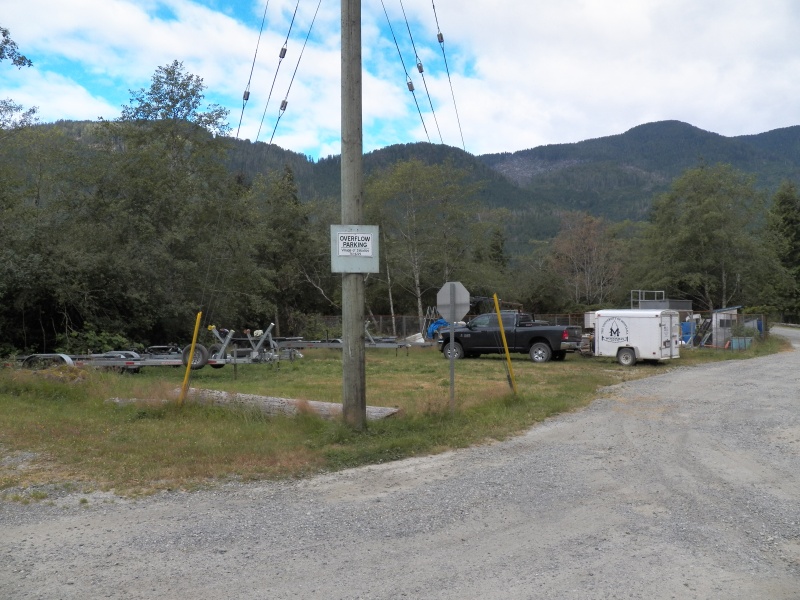 It also wasn't very big.  There were boat trailers parked all over town, so I'm not sure that using a lot is required.