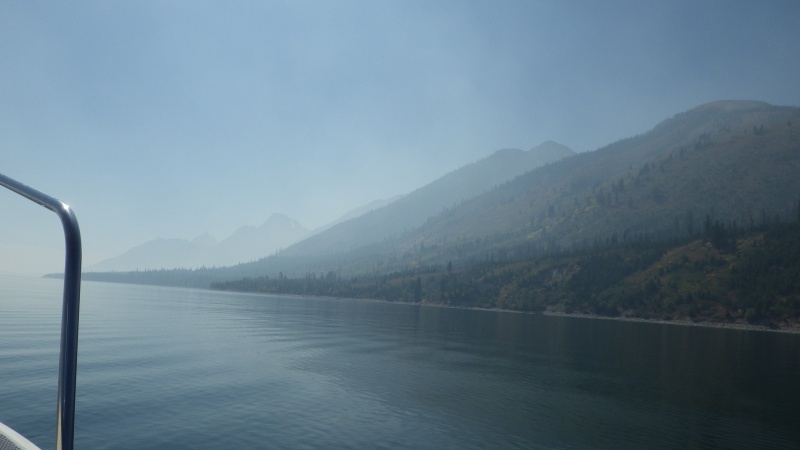 It was smoky from fires