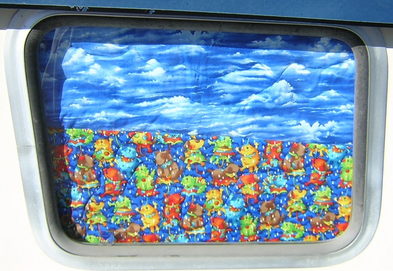 (Jeff and Diane) Curtians \"Raining Cats & Dogs\"