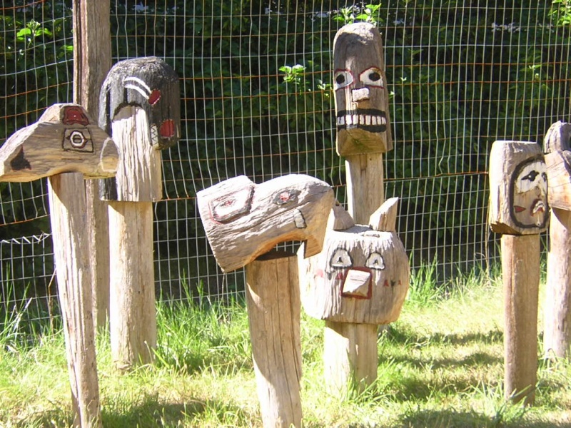 (Jeff and Diane) Stuart Island Carvings