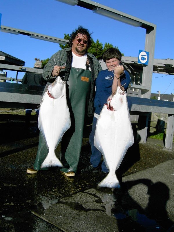 Jesse gets his first Halibut! 39"