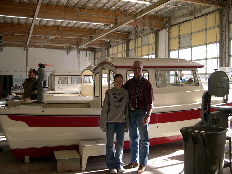 Jessica and Dave S. with new "Sea Shift"