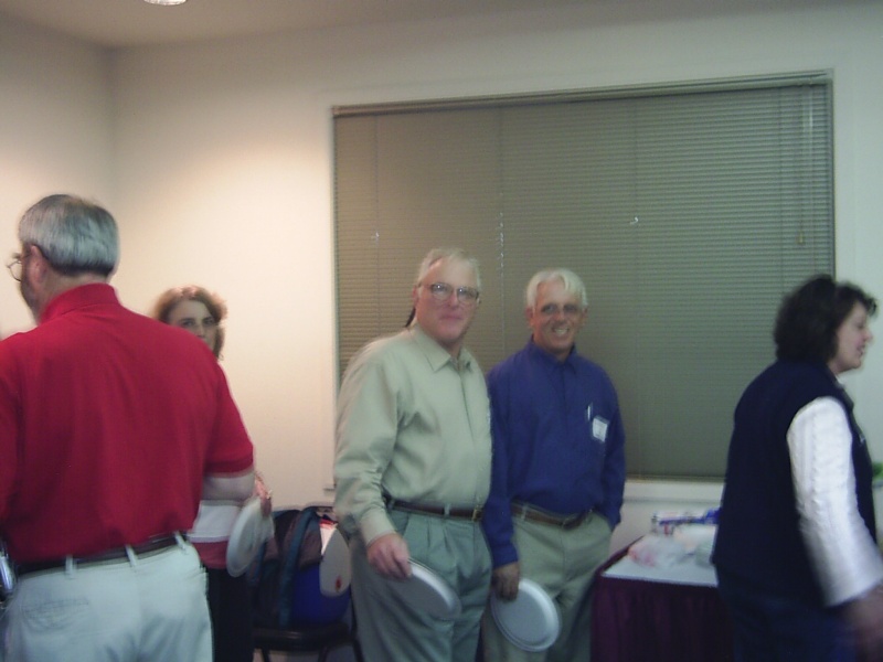 Jim and Mike in the chow line