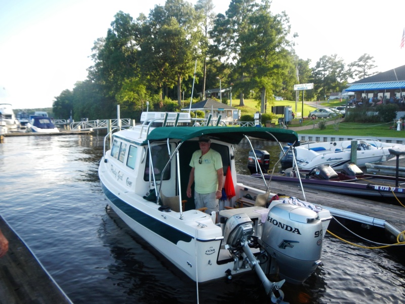 Jim on PANDY GIRL at River's Rest