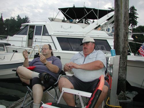 Jimmy and Roger with Clams!