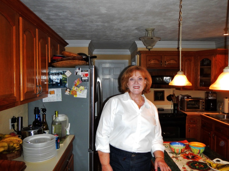 Joan feeding the C-Brats before deployment