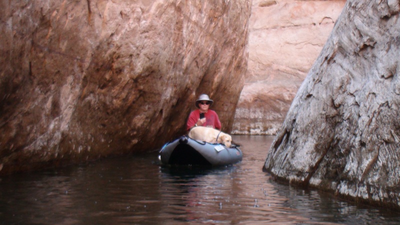 Jody, Maggie & I exploreing Secret Canyon the n the Kaboats