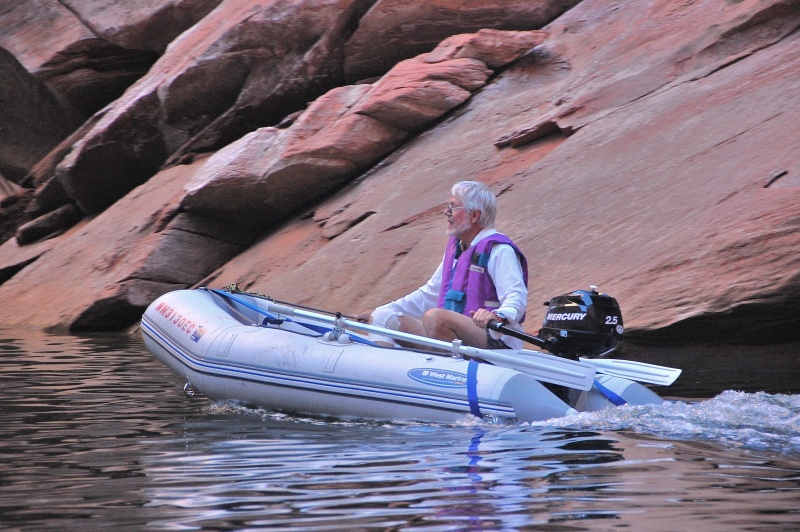 John exploring the canyon.