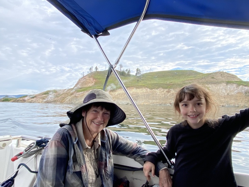 JoLee & Ivy off Steamboat Point