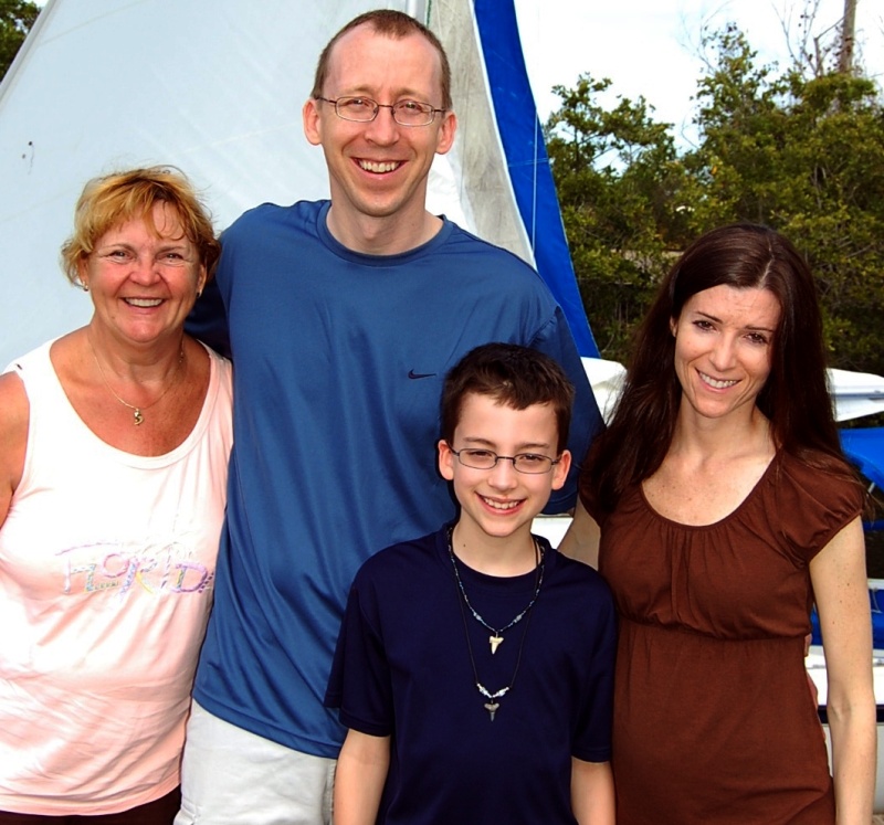 Judy with Son Brian, Lisa & Kodie