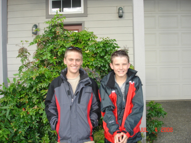 July 4: Bryce & Ty, grandsons of Bill & El (HALCYON).