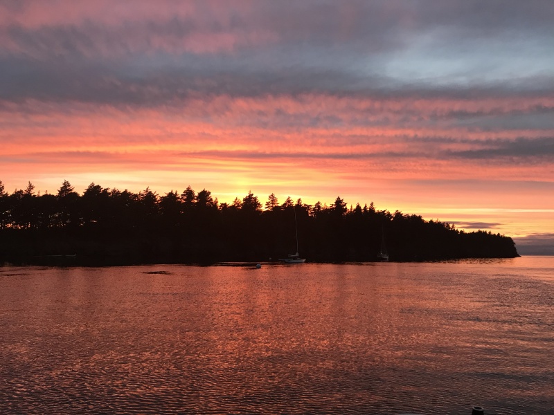 June - Sunset - Clark Island