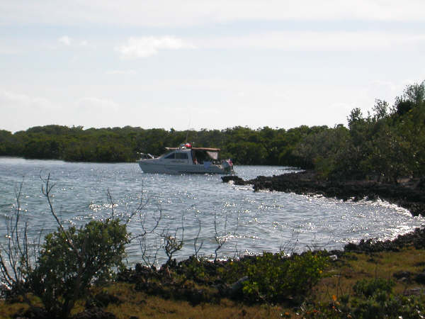 Just outside of "hurricane hole"