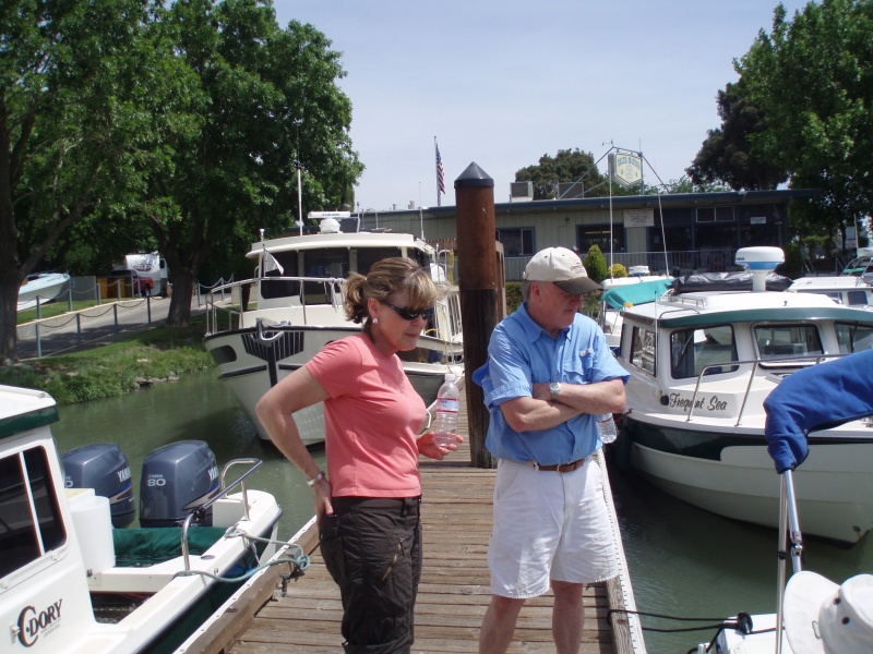 Kathy and Jim (Pounder) admiring the boats