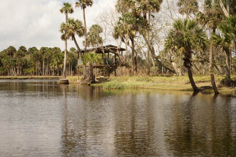 Kayak and hiking shelter on the Econlockhatchee