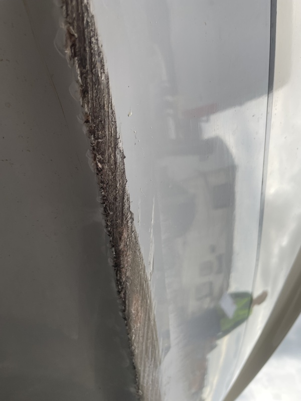 keel ground flat and more balsa exposed