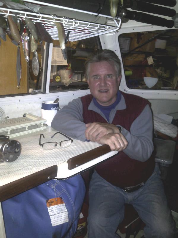 Keith seated in passenger seat