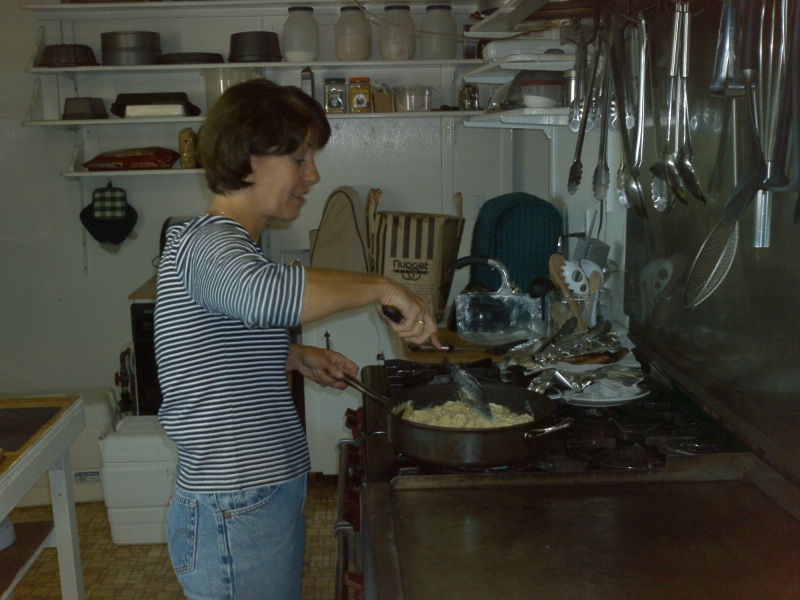 Kerry (Salty C's) cook'n for 18