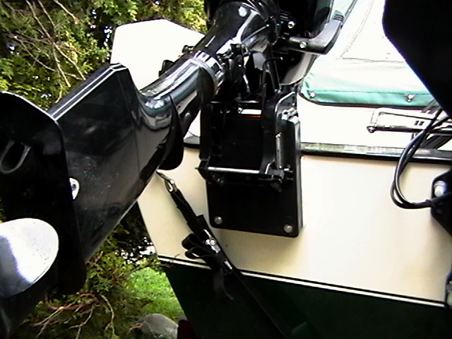 Kicker in raised position