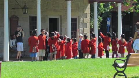 kids getting guard training in Fredericton