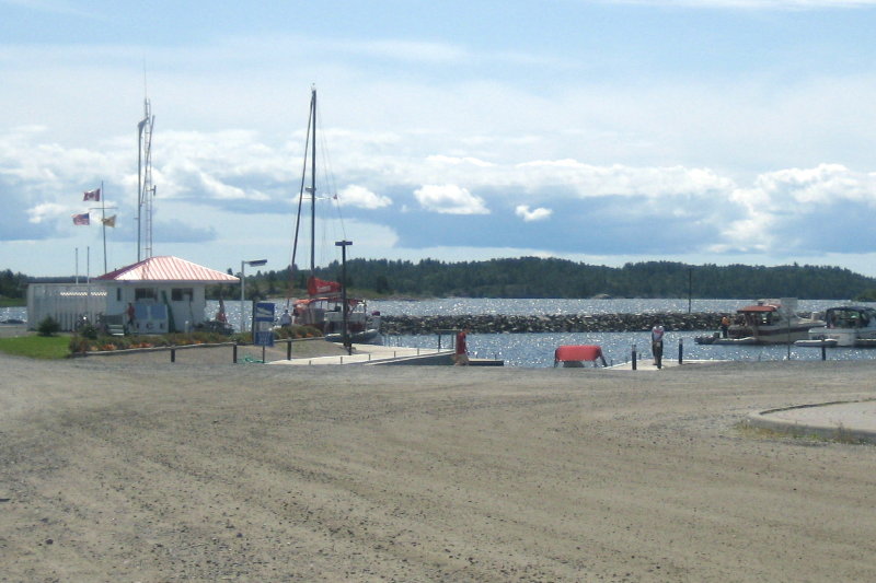 Launch ramp, Spanish Municipal Marina, Spanish, Ontario, Canada