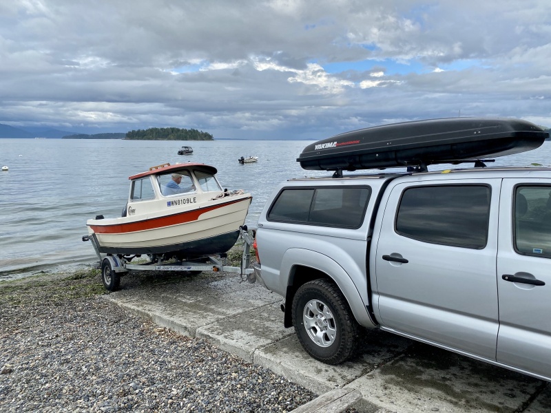 Launching at the resort on Guemes Island