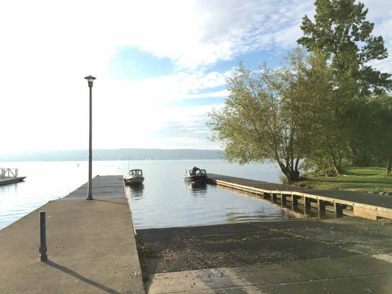 Launching early on Memorial day at Magnuson Park