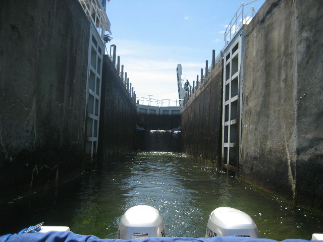 Leaving Cheboygan River Lock