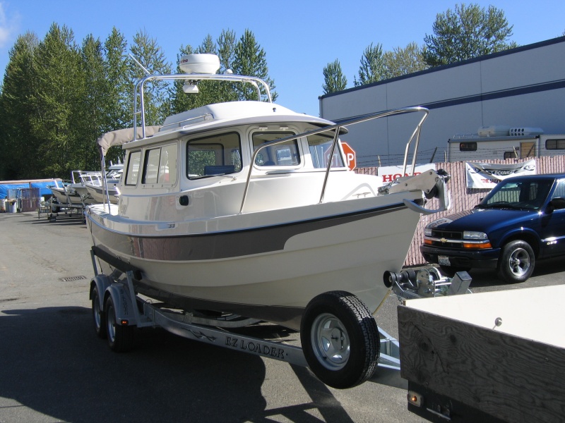Leaving factory for sea trial with Scott Mathews