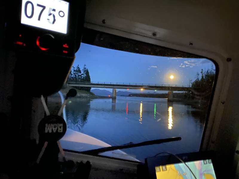 Leaving for full moon night ride.  Got out on the lake & the sky went black, while a huge thunderstorm rolled in. Back to the marina in the pitch black & high winds