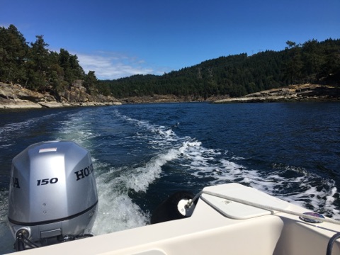 Leaving Montague Harbor, August 2017.
