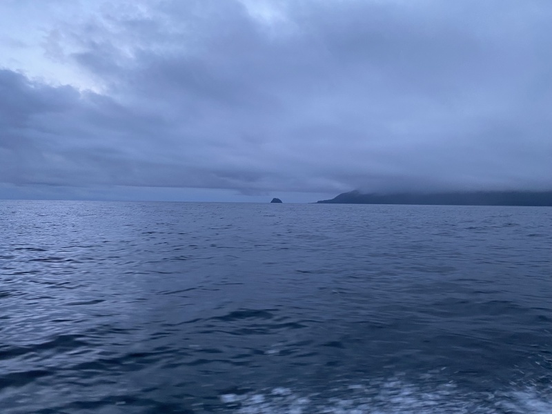 Leaving port Alexander to cape decision with cape omney the southern tip of Baranof island on the starboard