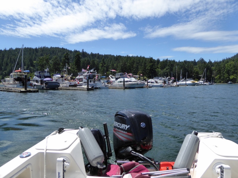 Leaving Port Browning marina well stocked for the next few days at least.