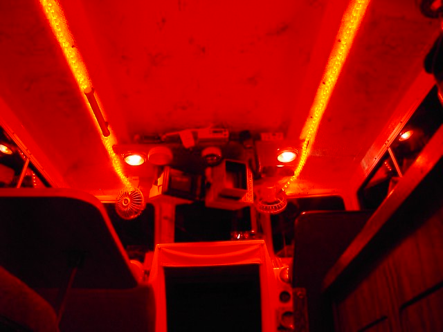 LED Lights in Cabin-"on" + Red Map Lights